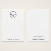 Benutzerdefiniertes Logo, Schwarz und Weiß, einfac (Vorne & Hinten)