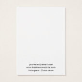 Benutzerdefiniertes Logo, Schwarz und Weiß, einfac (Rückseite)