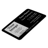 Benutzerdefiniertes Logo Schwarze Visitenkarte Sti Magnet (Linke Seite)