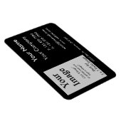 Benutzerdefiniertes Logo Schwarze Visitenkarte Sti Magnet (Rechte Seite)