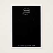 Benutzerdefiniertes Logo, Schwarzweiß-Ohrring-Graf (Vorderseite)