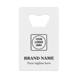 Benutzerdefiniertes Logo- & Slogan-Business-Kredit Geldbeutel Flaschenöffner