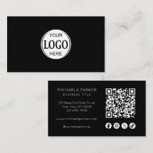 Benutzerdefiniertes Logo Social Icon QR Code Profe