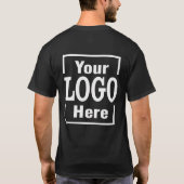 Benutzerdefiniertes Logo T-Shirt Vorder- und Rücks (Rückseite)