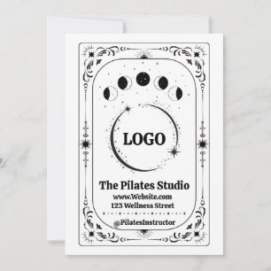 Benutzerdefiniertes Logo Tarot Pilates Yoga Spa Ge Einladung