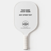Benutzerdefiniertes Logo Team Event Pickleball Schläger (Vorderseite)