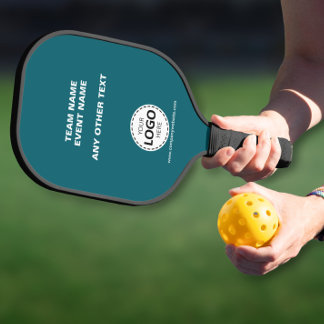 Benutzerdefiniertes Logo Team Event Türkis Pickleball Schläger