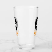 Benutzerdefiniertes Logo & Text 16oz Orange Person Glas (Links)