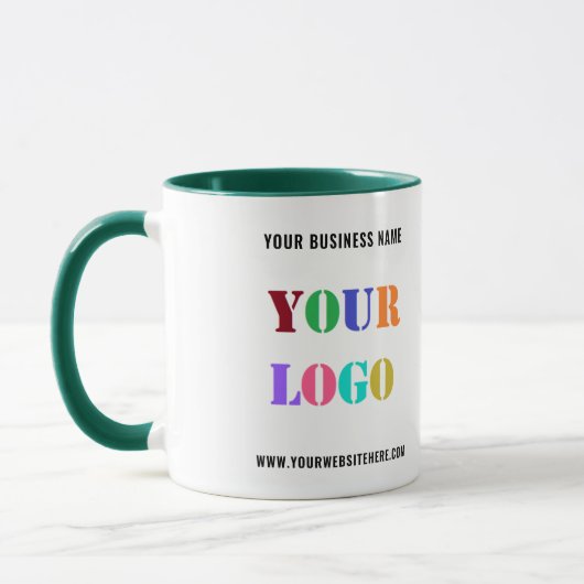 Benutzerdefiniertes Logo Text Business Tasse Gesch (Links)