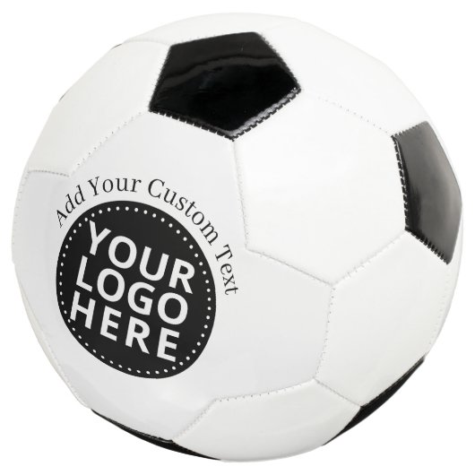 Benutzerdefiniertes Logo & Text Geschäft Fußball (Dreiviertel)
