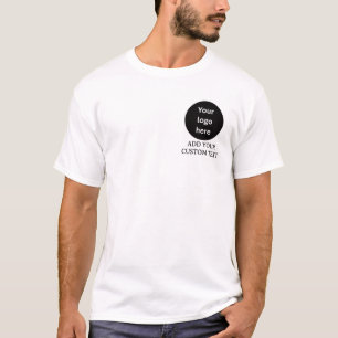 Benutzerdefiniertes Logo & Text Geschäft T-Shirt
