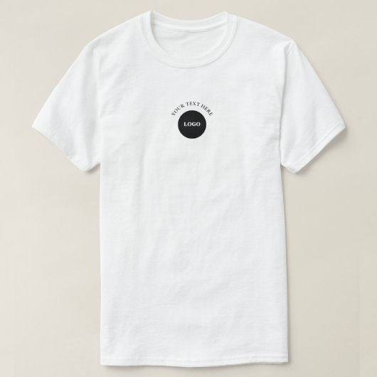 Benutzerdefiniertes Logo-Text Geschäft T-Shirt (Design vorne)