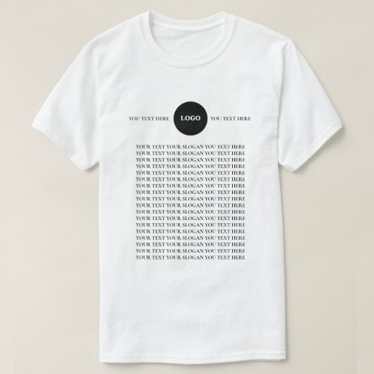 Benutzerdefiniertes Logo-Text Geschäft T-Shirt (Design vorne)