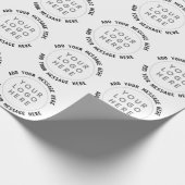 Benutzerdefiniertes Logo & Text Geschenkpapier (Ecke)