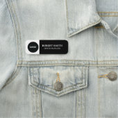 Benutzerdefiniertes Logo | Textmitarbeiter Namensschild (Beispiel)