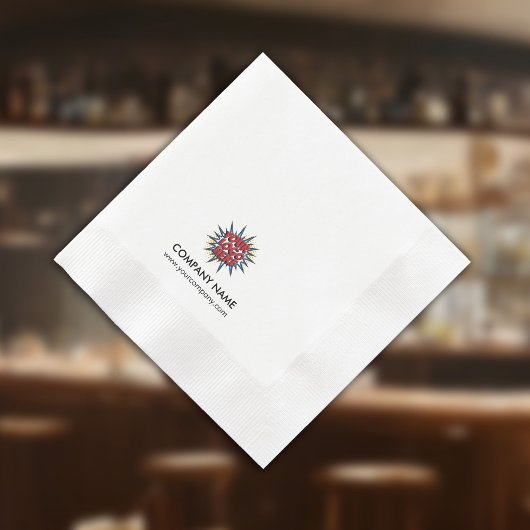 Benutzerdefiniertes Logo+Textpapier Napf Serviette