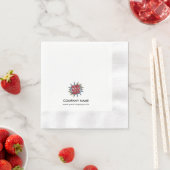 Benutzerdefiniertes Logo+Textpapier Napf Serviette (Beispiel)