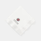 Benutzerdefiniertes Logo+Textpapier Napf Serviette (Ecke)