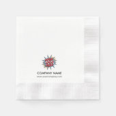 Benutzerdefiniertes Logo+Textpapier Napf Serviette (Vorderseite)