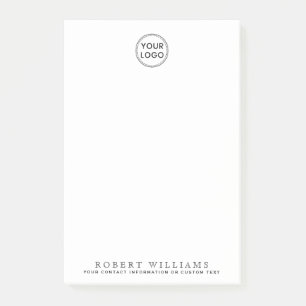 Benutzerdefiniertes Logo und benutzerdefinierter F Post-it Klebezettel