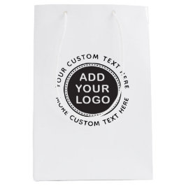 Benutzerdefiniertes Logo und Boutique einkaufen od Mittlere Geschenktüte