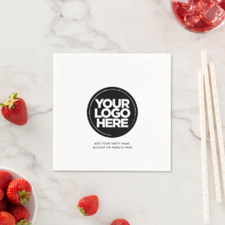 Benutzerdefiniertes Logo und Corporate-Text-Party Serviette