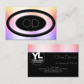 Benutzerdefiniertes Logo und einfarbige Pastell-Ra Visitenkarte (Vorne/Hinten)