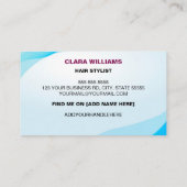 Benutzerdefiniertes Logo und Farbe modern Terminkarte (Rückseite)