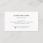 Benutzerdefiniertes Logo und Farbe moderner Termin (Rückseite)