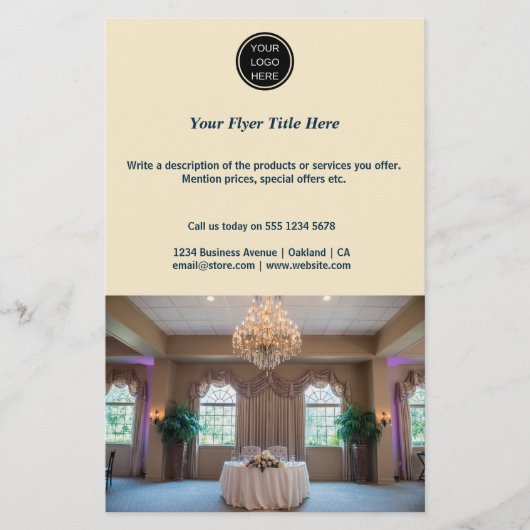 Benutzerdefiniertes Logo und Foto-l-Marketing Flyer (Vorne)