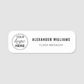 Benutzerdefiniertes Logo und Mitarbeiter Namensschild (Vorderseite)