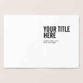 Benutzerdefiniertes Logo und moderne Einladungskar Folienkarte (Innenseite)