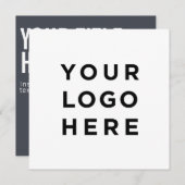 Benutzerdefiniertes Logo und moderne quadratische  (Vorne/Hinten)