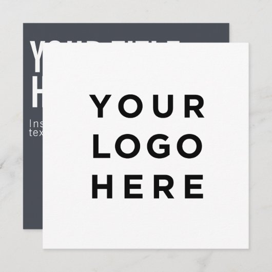 Benutzerdefiniertes Logo und moderne quadratische  (Vorne/Hinten)