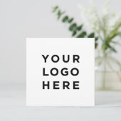 Benutzerdefiniertes Logo und moderne quadratische  (Stehend Vorderseite)