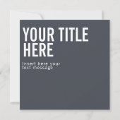 Benutzerdefiniertes Logo und moderne quadratische  (Rückseite)