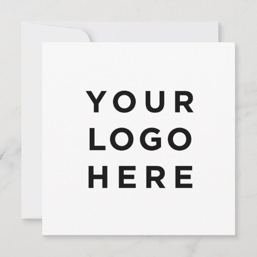 Benutzerdefiniertes Logo und moderne quadratische  (Vorderseite)