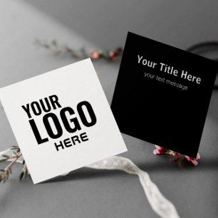 Benutzerdefiniertes Logo und moderne quadratische 