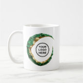 Benutzerdefiniertes Logo und moderne Website-Promo Kaffeetasse (Links)
