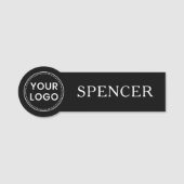 Benutzerdefiniertes Logo und Name des Geschäftsmit Namensschild (Vorderseite)