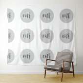 Benutzerdefiniertes Logo und/oder Textschritt und Wandteppich (Beispiel (Horizontal))