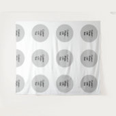 Benutzerdefiniertes Logo und/oder Textschritt und Wandteppich (Vorderseite (Horizontal))