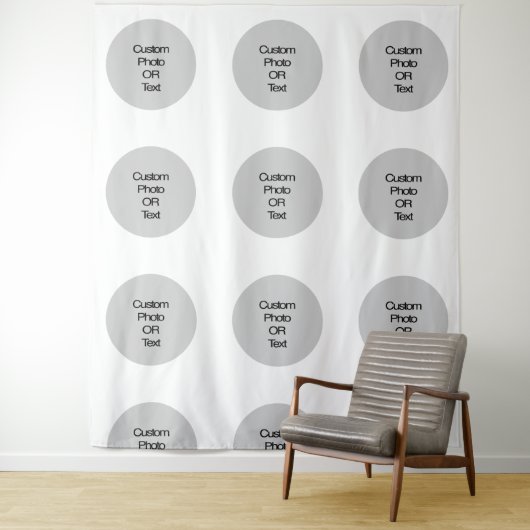 Benutzerdefiniertes Logo und/oder Textschritt und  Wandteppich (Beispiel)