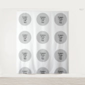 Benutzerdefiniertes Logo und/oder Textschritt und  Wandteppich (Vorderseite)