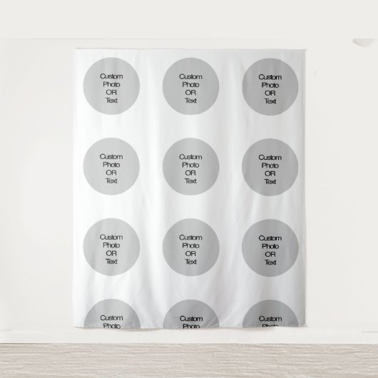 Benutzerdefiniertes Logo und/oder Textschritt und Wandteppich (Vorderseite)