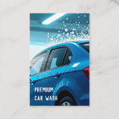 Benutzerdefiniertes Logo und QR Autowasch Visitenkarte (Vorderseite)