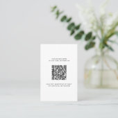 Benutzerdefiniertes Logo und QR Code DIY Moderne Visitenkarte (Stehend Vorderseite)