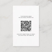 Benutzerdefiniertes Logo und QR Code DIY Moderne Visitenkarte (Vorderseite)