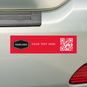 Benutzerdefiniertes Logo und QR-Code für Unternehm Autoaufkleber