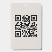 Benutzerdefiniertes Logo und QR-Code Geschäft pers Ausweis (Rückseite)